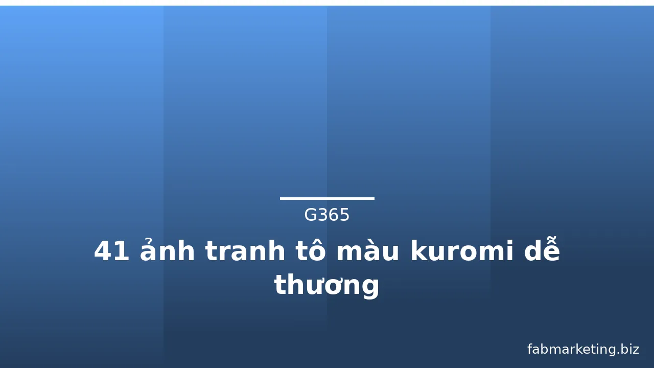 41 ảnh tranh tô màu kuromi dễ thương