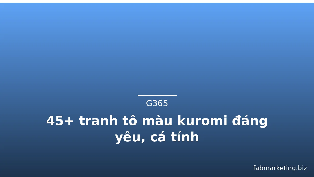 45+ tranh tô màu kuromi đáng yêu, cá tính