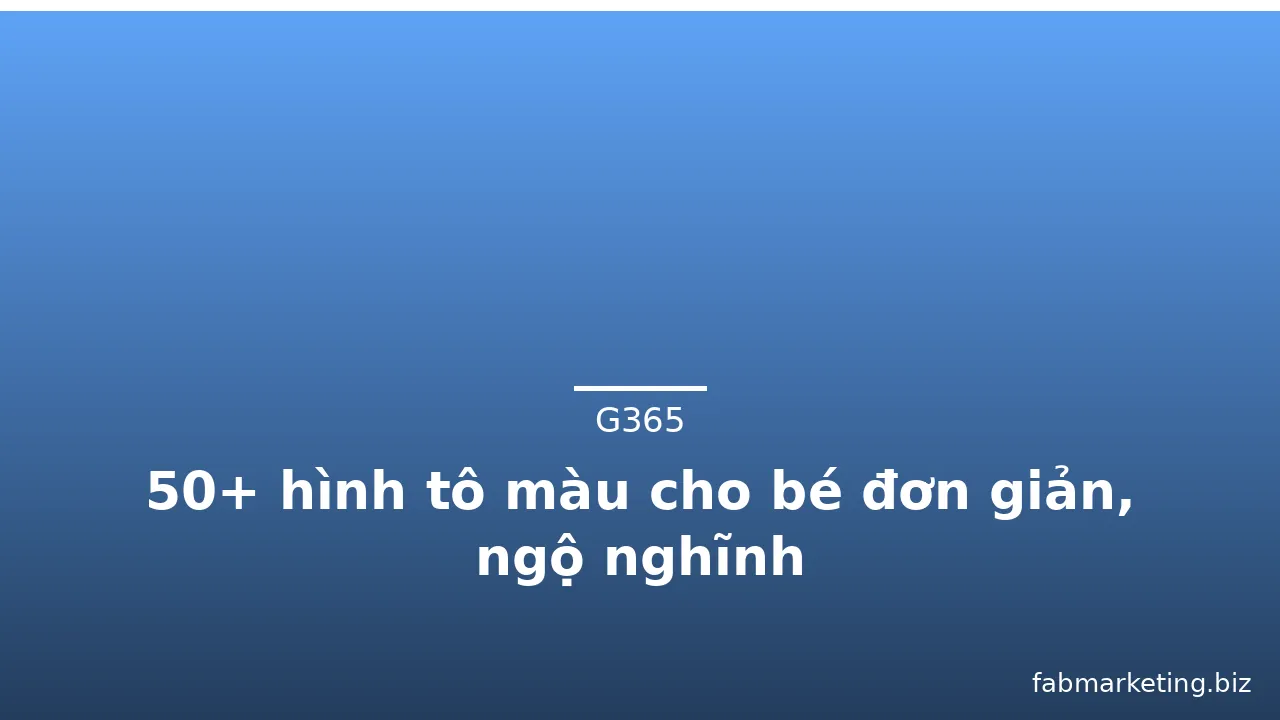 50+ hình tô màu cho bé đơn giản, ngộ nghĩnh · ảnh 2