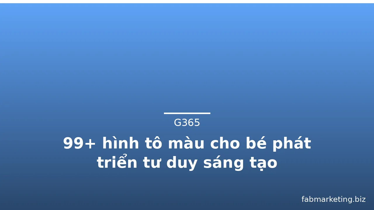 99+ hình tô màu cho bé phát triển tư duy sáng tạo · ảnh 1
