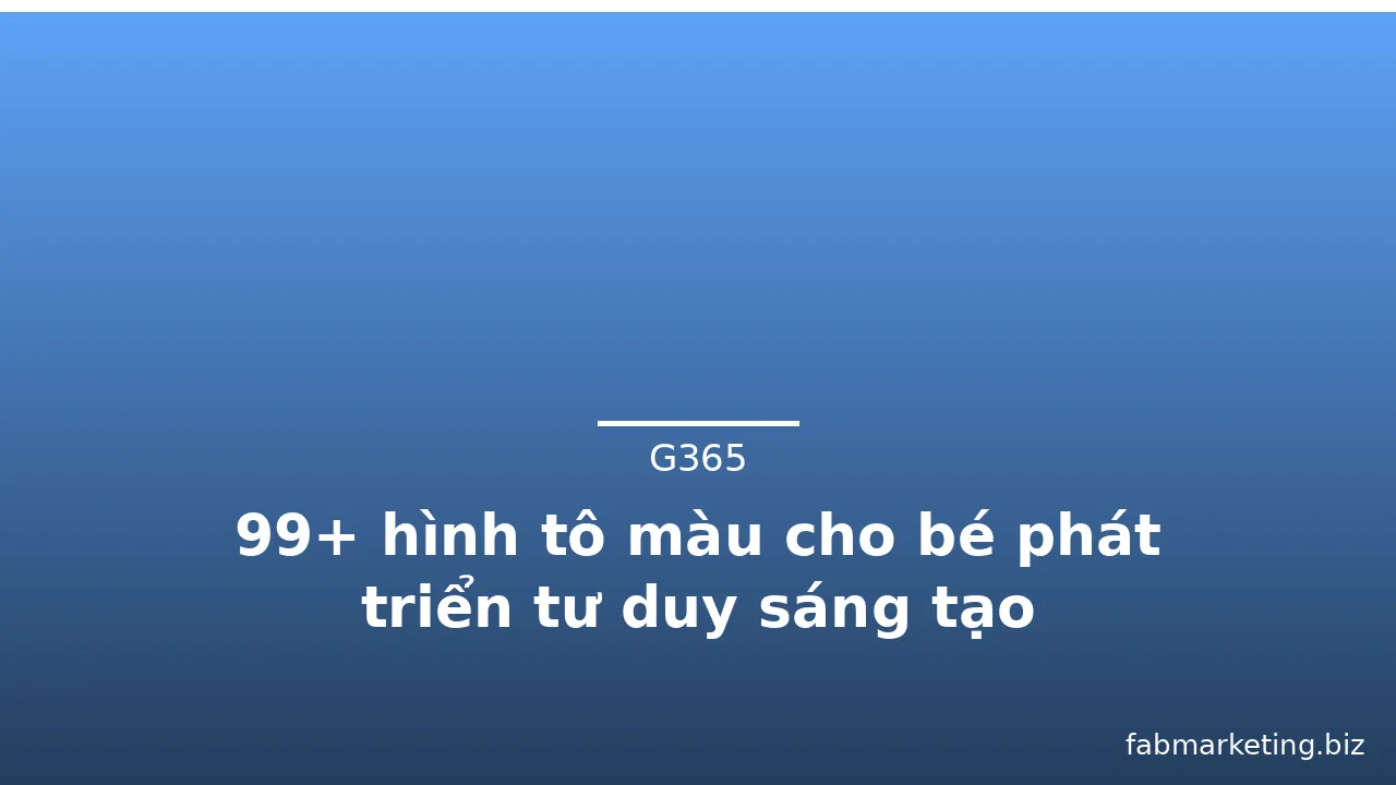 99+ hình tô màu cho bé phát triển tư duy sáng tạo · ảnh 3