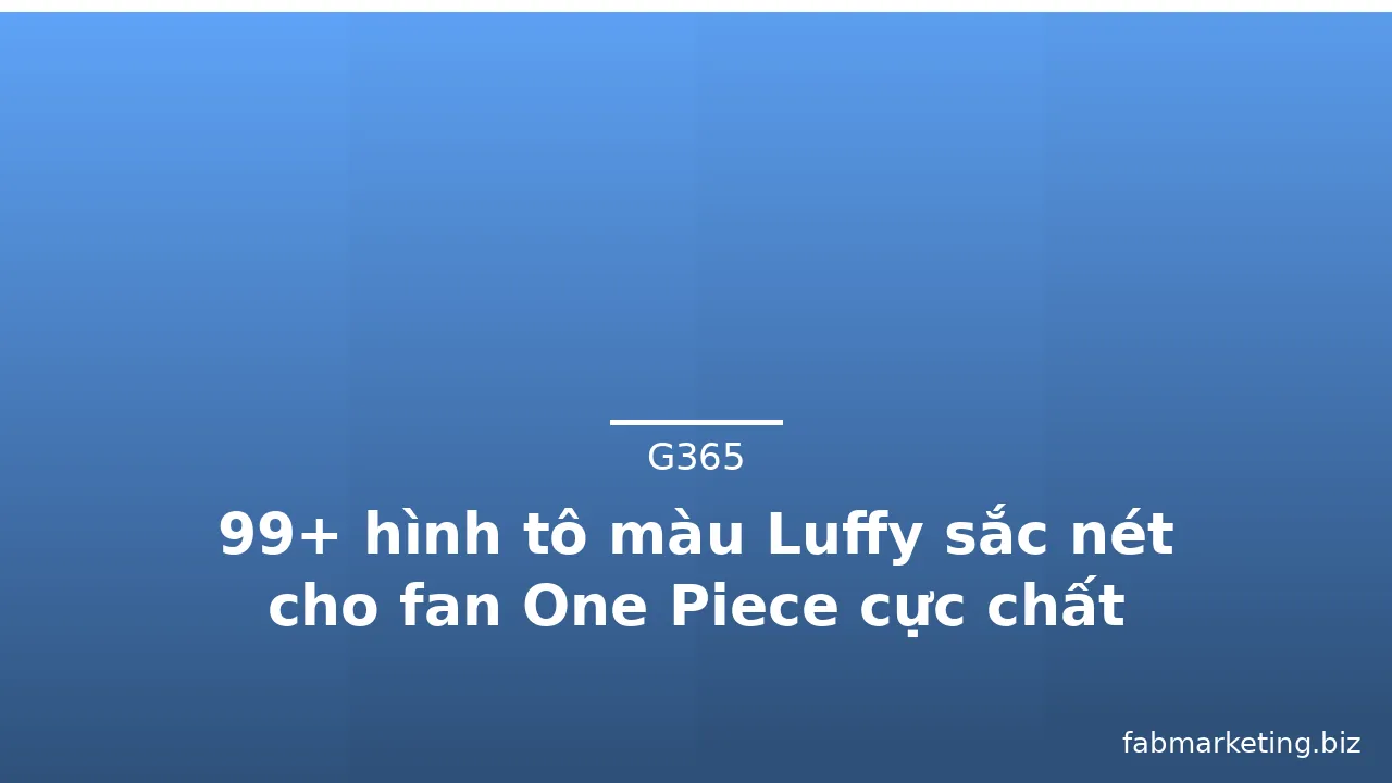 99+ hình tô màu Luffy sắc nét cho fan One Piece cực chất · ảnh 1