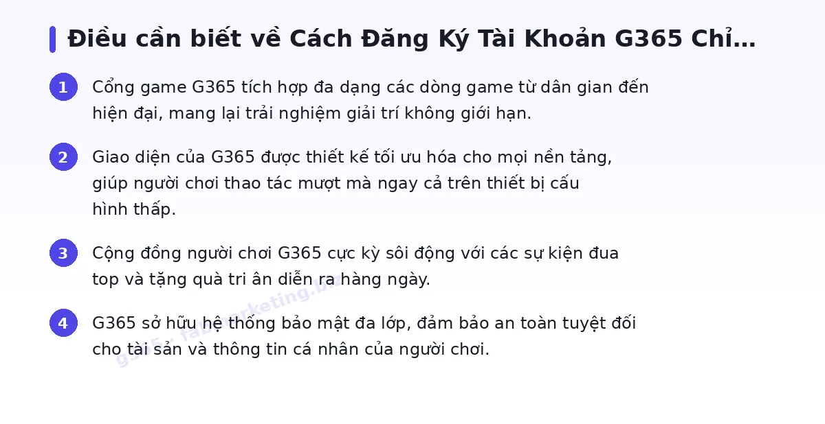 Những điều cần biết về g365