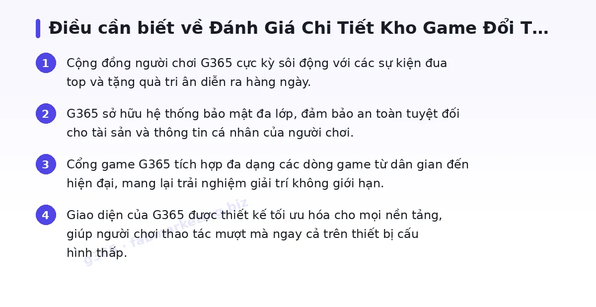 Những điều cần biết về g365