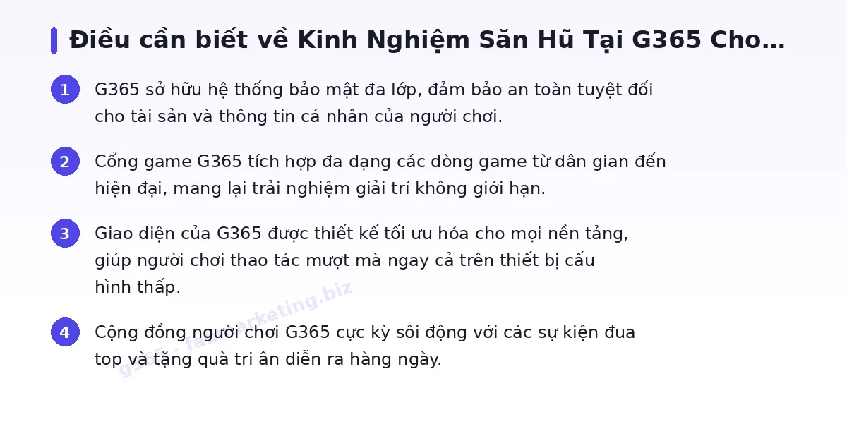 Những điều cần biết về g365