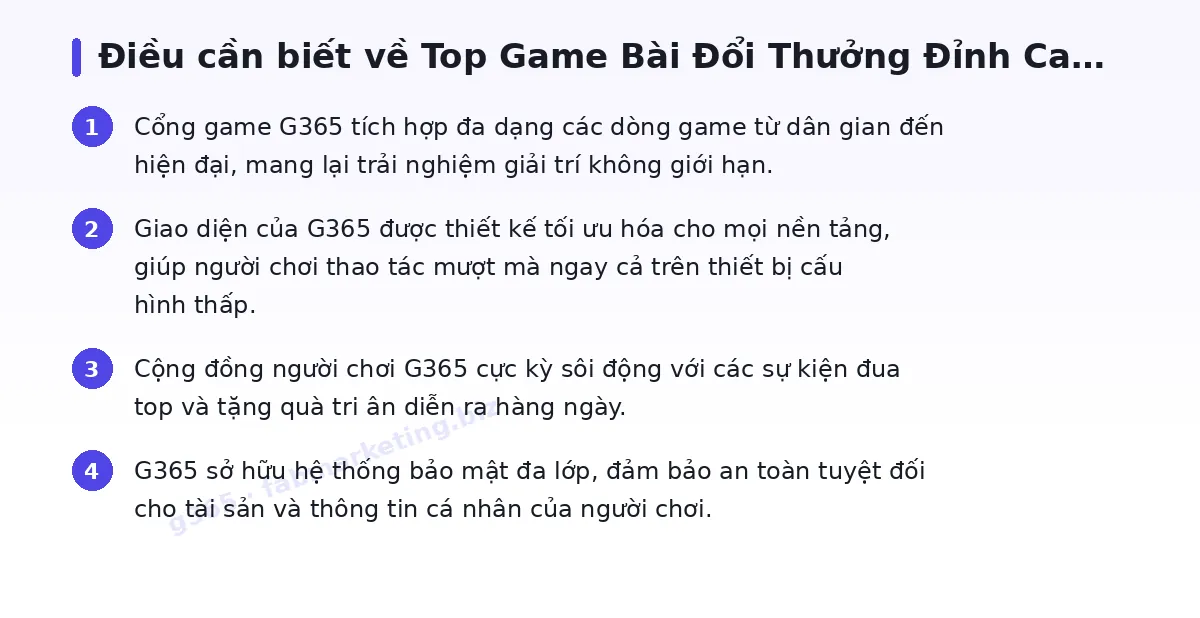 Những điều cần biết về g365