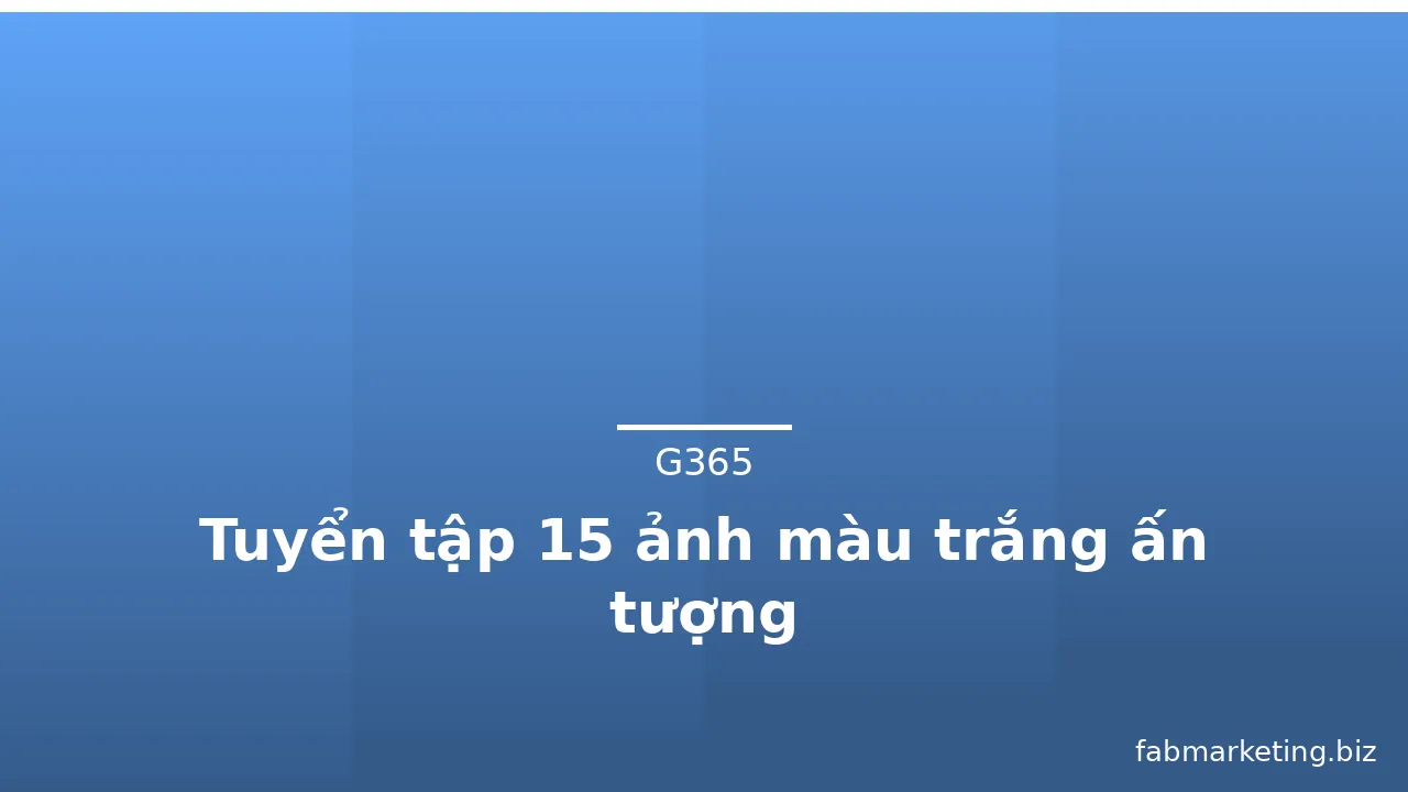 Tuyển tập 15 ảnh màu trắng ấn tượng · ảnh 1